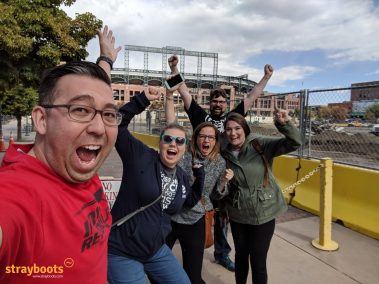 Team scavenger hunts Strayboots